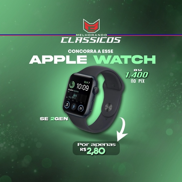 5° - APPLE WATCH OU 1.400,00 NO PIX!!