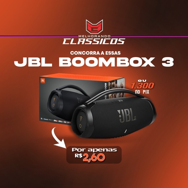 6° - JBL BOOMBOX 3 OU R$ 1.300,00 NO PIX!!